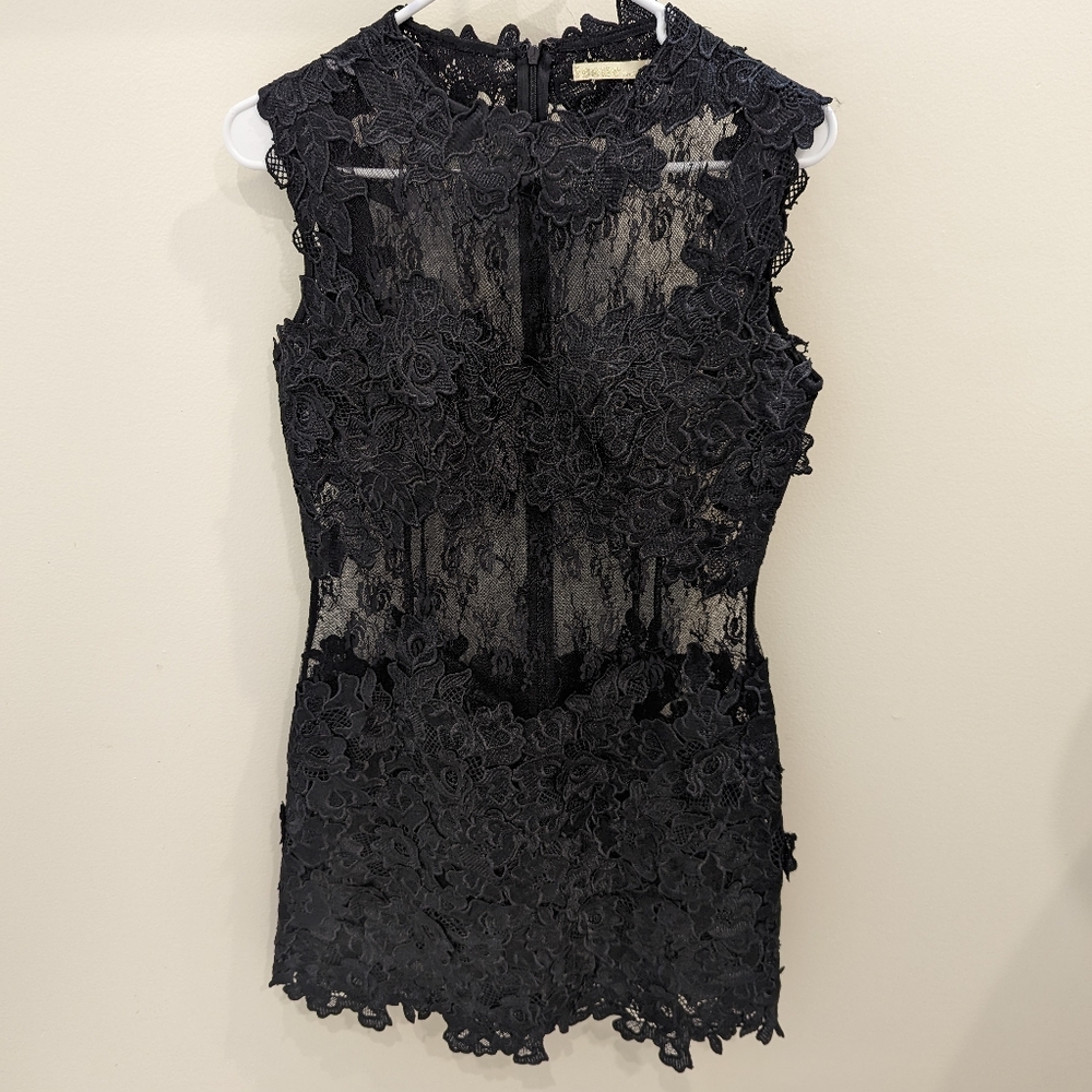 Issue New York Black Lace Minidress Size Small